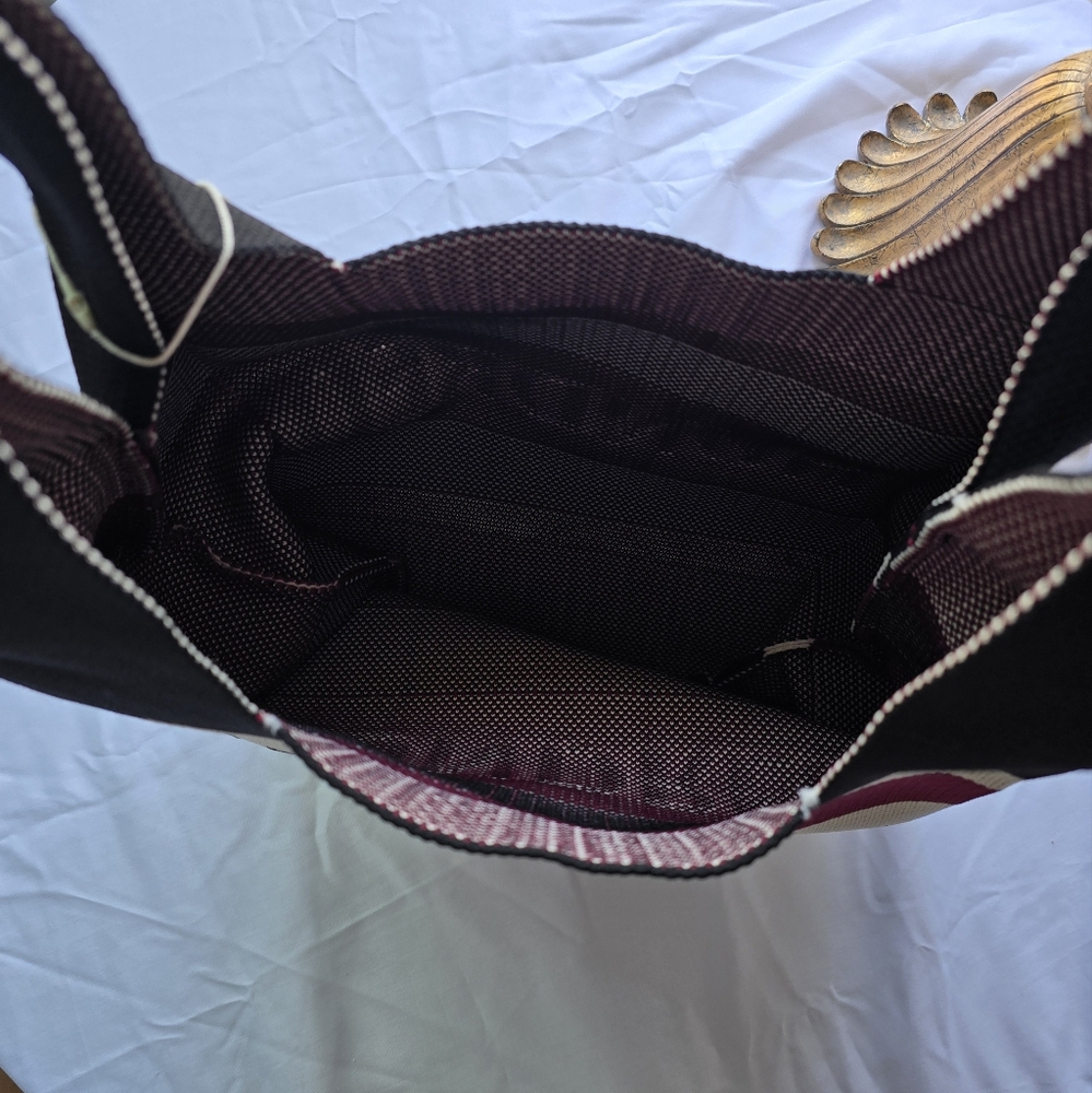 HUNDRED Red and Black Striped Tote Bag - Picture 7 of 8